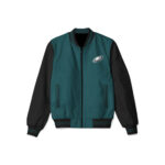 Philadelphia Eagles Sea Green NFL Bomber Jacket Front