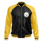 Pittsburgh Steelers NFL Leather Bomber Jacket