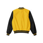 Pittsburgh Steelers Yellow NFL Bomber Jacket Back