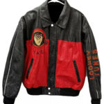 Rare Vintage Looney Tunes TAZ Leather Jacket Front