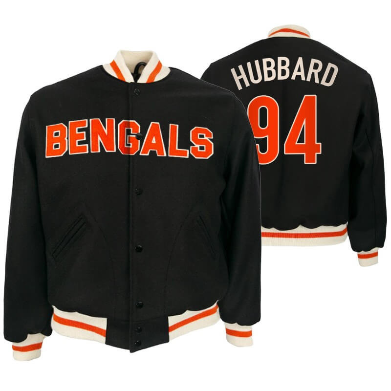 Sam Hubbard Cincinnati Bengals NFL Varsity Jacket (1) Sam Hubbard Cincinnati Bengals NFL Varsity Jacket
