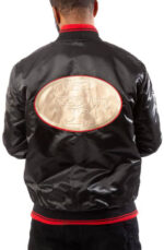 San Francisco 49ers Black NFL Satin Jacket Back