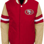 San Francisco 49ers Multicolor Bomber Jacket Front