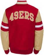 San Francisco 49ers Multicolor Bomber Jacket Back