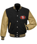 San Francisco 49ers NFL Black Varsity Jacket