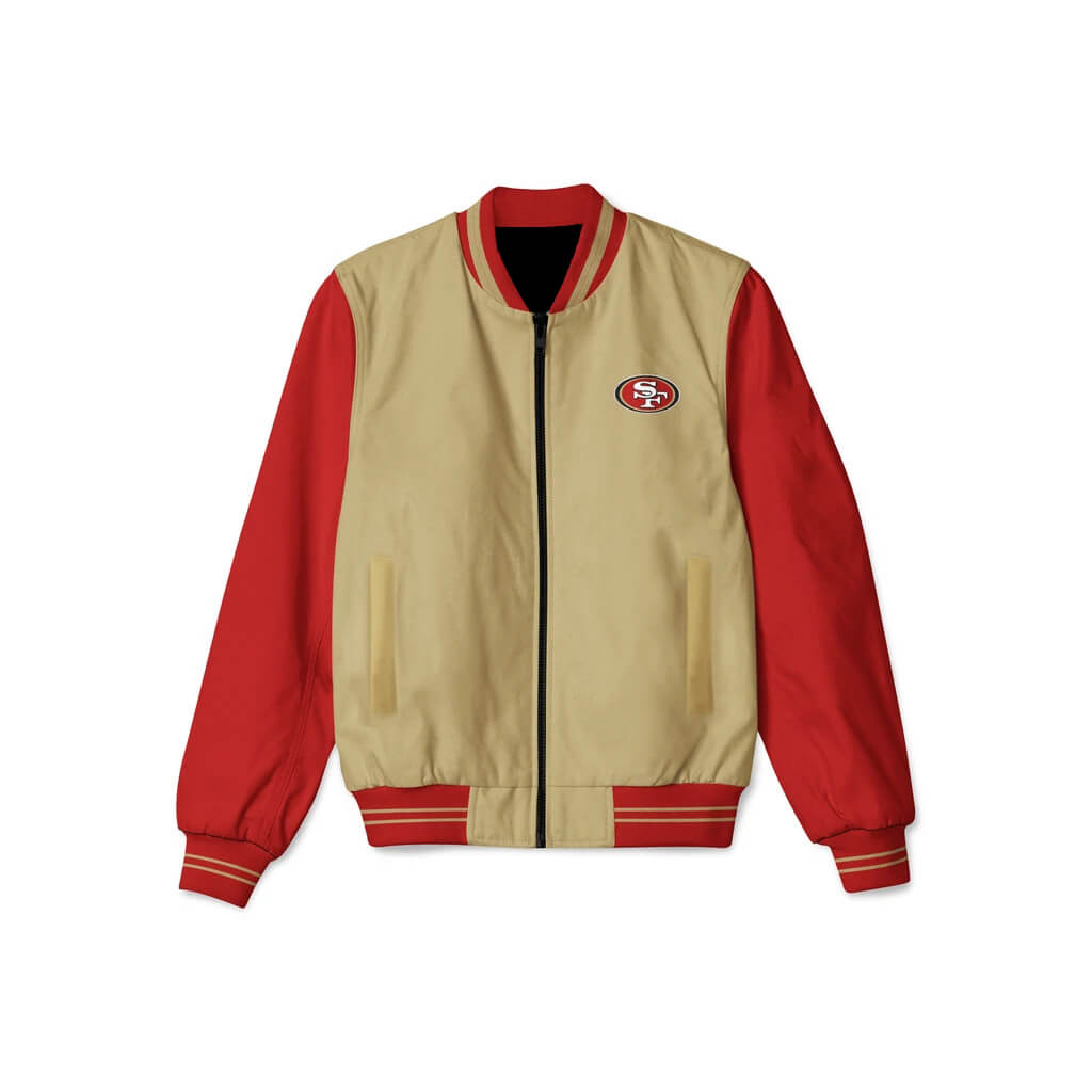 49ers gold bomber jacket