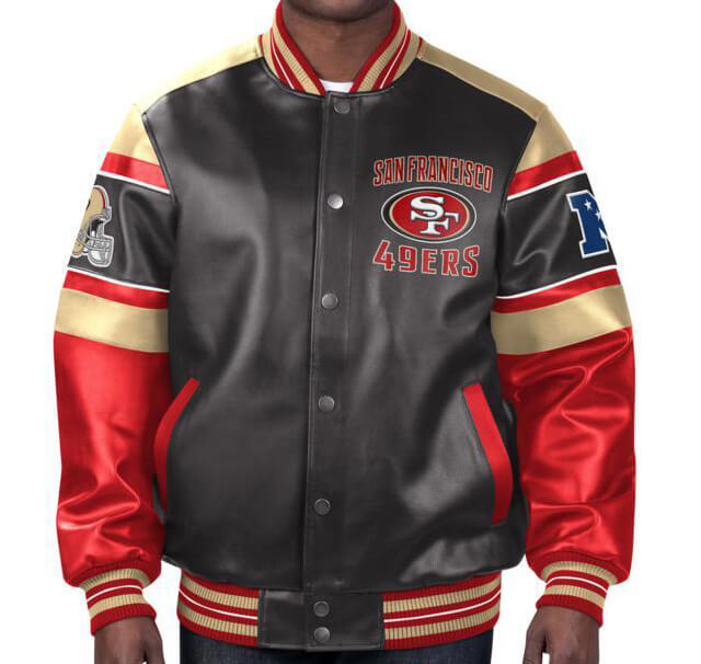 San Francisco 49ers NFL Multicolor Leather Jacket (1) San Francisco 49ers NFL Multicolor Leather Jacket