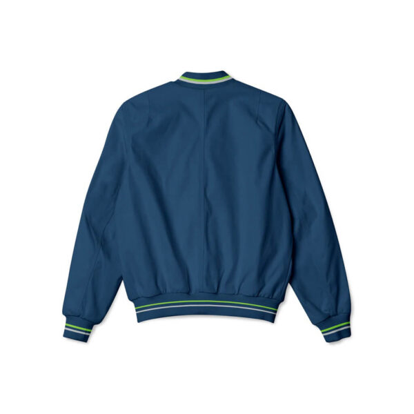 Seattle Seahawks Blue NFL Bomber Jacket Back