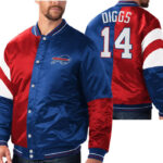 Stefon Diggs 14 Buffalo Bills NFL Satin Jacket
