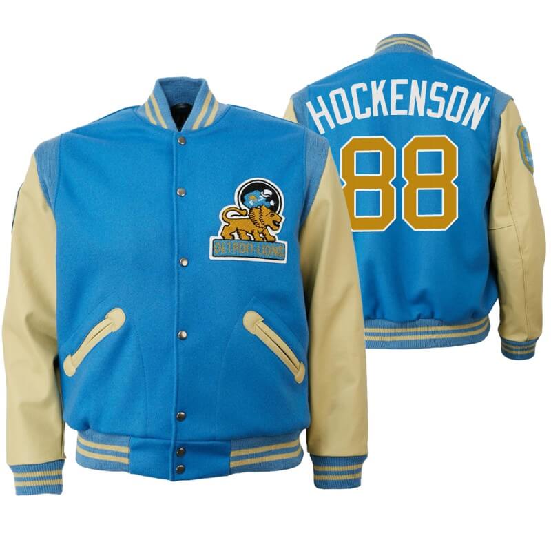 T.J. Hockenson 88 Detroit Lions NFL Varsity Jacket - Maker of Jacket