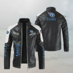 Tennessee Titans NFL Black And White Leather Jacket