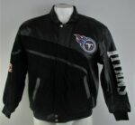 Tennessee Titans NFL Black Wool Leather Jacket