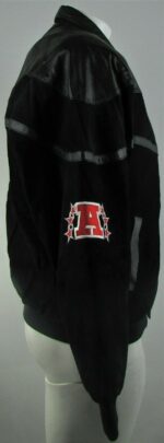 Tennessee Titans NFL Black Wool Leather Jacket