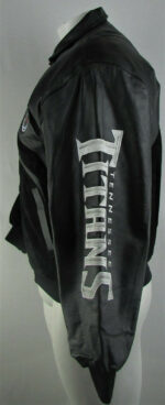 Tennessee Titans NFL Black Wool Leather Jacket