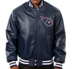 Tennessee Titans NFL Blue Leather Jacket