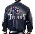 Tennessee Titans NFL Blue Leather Jacket