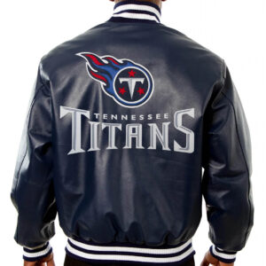 Tennessee Titans NFL Blue Leather Jacket
