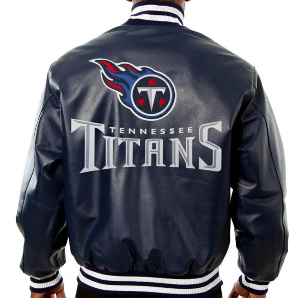 Tennessee Titans NFL Blue Leather Jacket