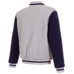 Tennessee Titans NFL Gray And Navy Varsity Jacket