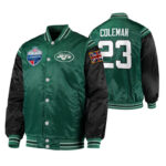 Tevin Coleman 23 New York Jets NFL Satin Jacket