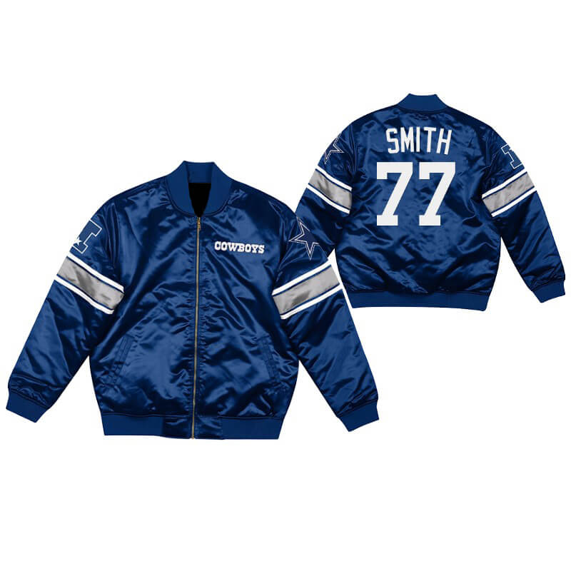 Tyron Smith Dallas Cowboys NFL Satin Jacket (1) Tyron Smith Dallas Cowboys NFL Satin Jacket
