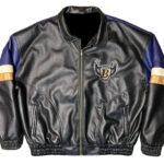 Vintage Baltimore Ravens NFL Leather Jacket
