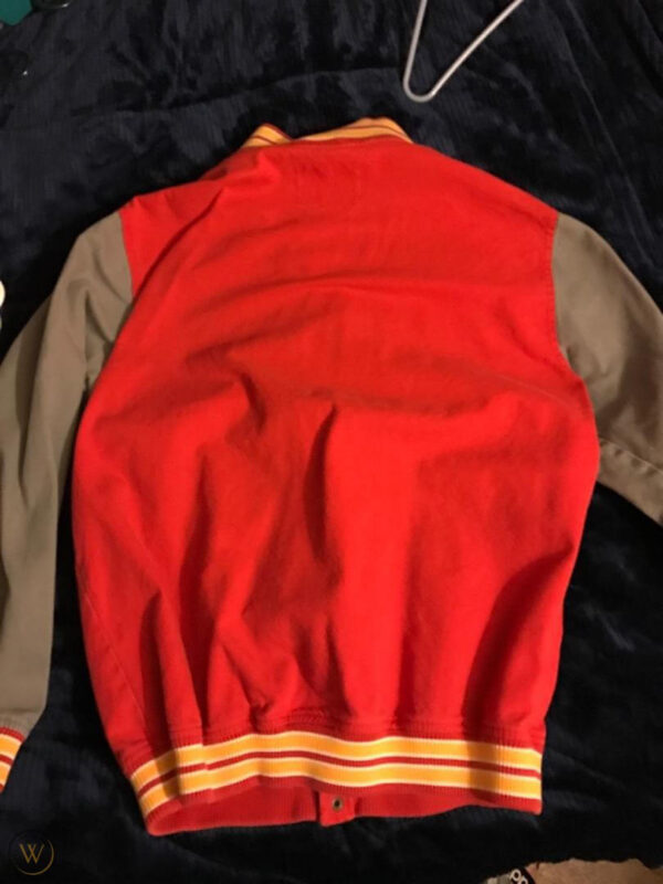 Vintage Dallas Texans Red NFL Varsity Jacket Back