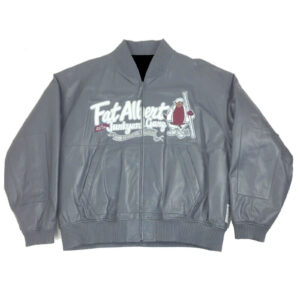 Vintage Fat Albert Platinum Fubu Leather Jacket Front