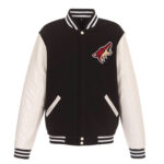 Arizona Coyotes Black White JH Design Varsity Jacket