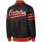 Black Baltimore Orioles The Captain II Satin Jacket