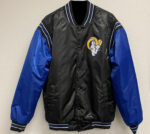 Black Blue Los Angeles Rams NFL Satin Jacket