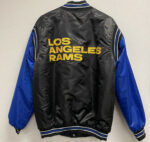 Black Blue Los Angeles Rams NFL Satin Jacket