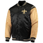 Black Gold New Orleans Saints NFL Satin Jacket