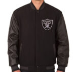 Black Las Vegas Raiders NFL Varsity Jacket