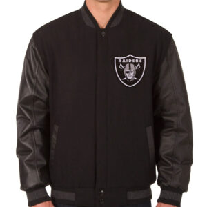 Black Las Vegas Raiders NFL Varsity Jacket