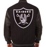 Black Las Vegas Raiders NFL Varsity Jacket