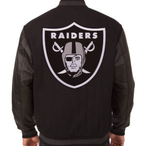 Black Las Vegas Raiders NFL Varsity Jacket