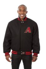 Black MLB Arizona Diamondbacks Varsity Jacket