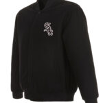 Black MLB Chicago White Sox Varsity Jacket