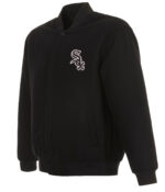 Black MLB Chicago White Sox Varsity Jacket