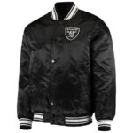 Black NFL Las Vegas Raiders Satin Jacket