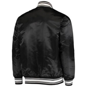Black NFL Las Vegas Raiders Satin Jacket