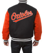 Black Orange MLB Baltimore Orioles Varsity Jacket
