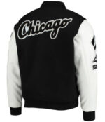 Black White MLB Chicago White Sox Varsity Jacket