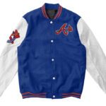 Blue MLB Atlanta Braves Varsity Jacket