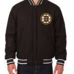 Boston Bruins Black NHL Wool Jacket