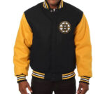 Boston Bruins Black Yellow Wool Jacket