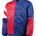 Buffalo Bills Royal Red Tricolor NFL Satin Jacket