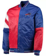 Buffalo Bills Royal Red Tricolor NFL Satin Jacket