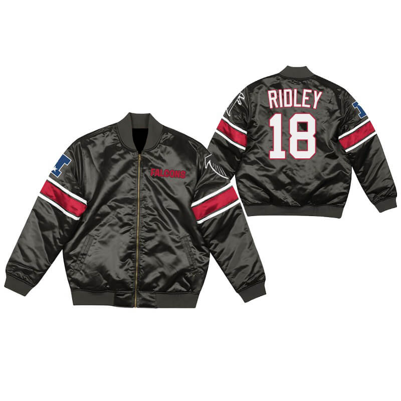 Calvin Ridley Atlanta Falcons NFL Satin Jacket (1) Calvin Ridley Atlanta Falcons NFL Satin Jacket